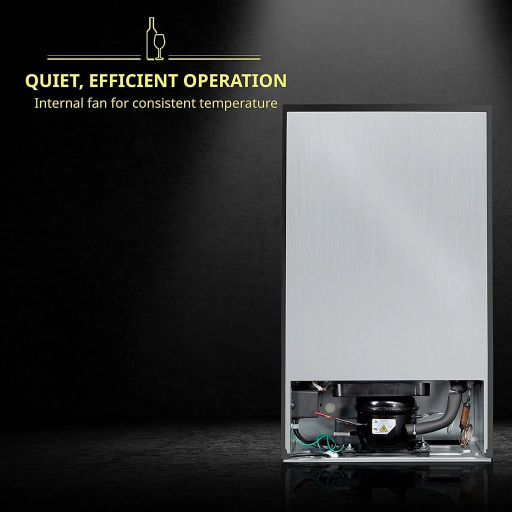 28 Bottle Stainless Steel Wine Refrigerator P73396