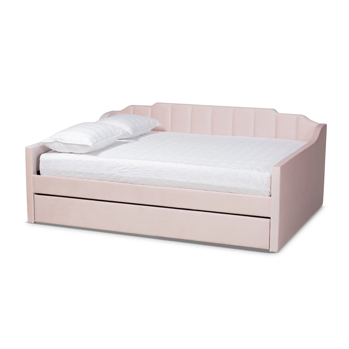 Pink Queen Daybed with Trundle W364
