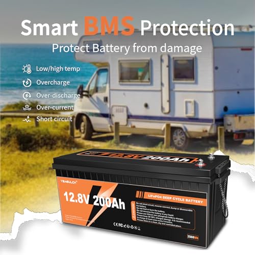 12V 300Ah LiFePO4 Lithium Battery with 200A BMS Z40306