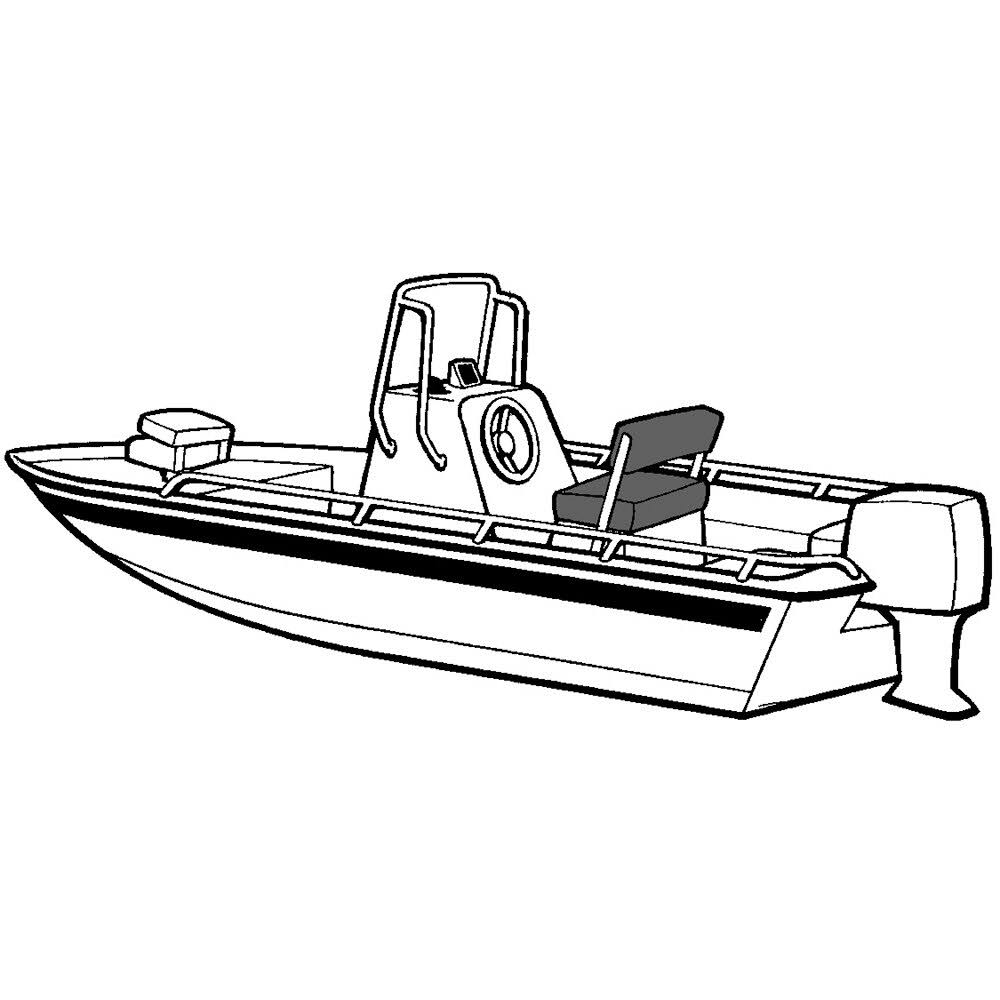 Grey Boat Cover for 19.5 V-Hull Center Console Boats V305