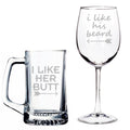 Beer Mug and Wine Glass Set I452972