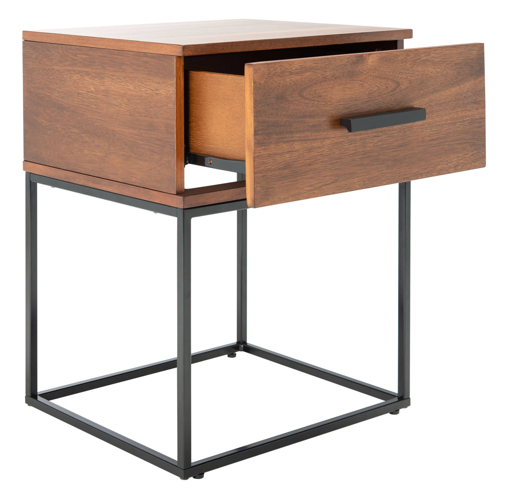 Brown 1 Drawer Nightstand Z4932