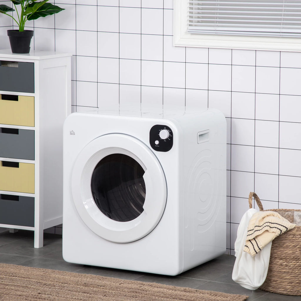 1300W 3.22 Cu. Ft. Electric Portable Laundry Dryer, White T306