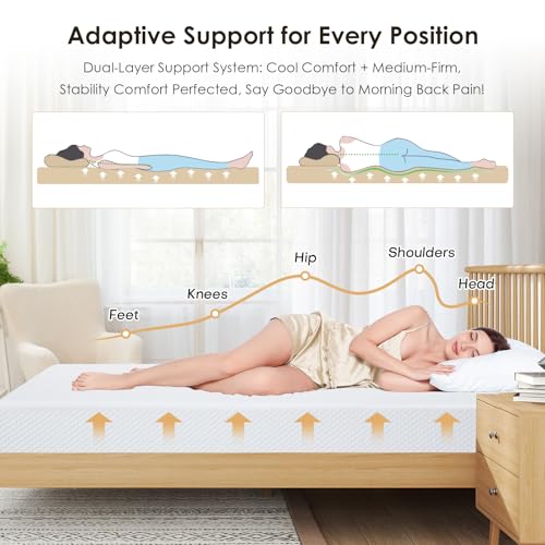 10 Inch Gel Cooling Memory Foam Mattress Y3476