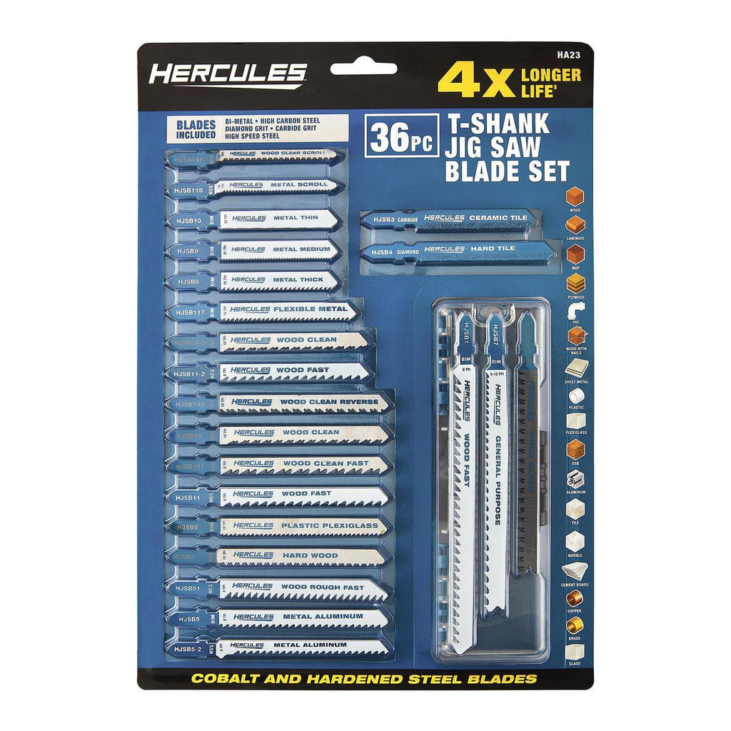 T-Shank Jig Saw Blade Set, 36-Piece W9355