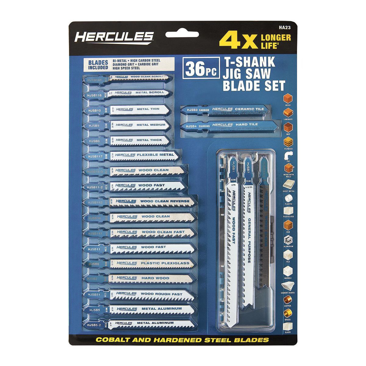 T-Shank Jig Saw Blade Set, 36-Piece W9355
