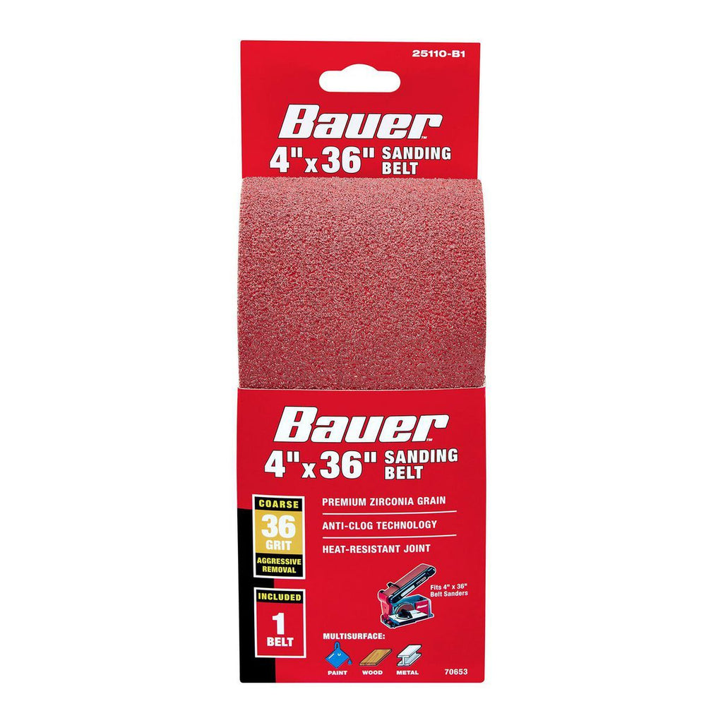 4 in. x 36 in. 36-Grit Zirconia Alumina Sanding Belt V53759