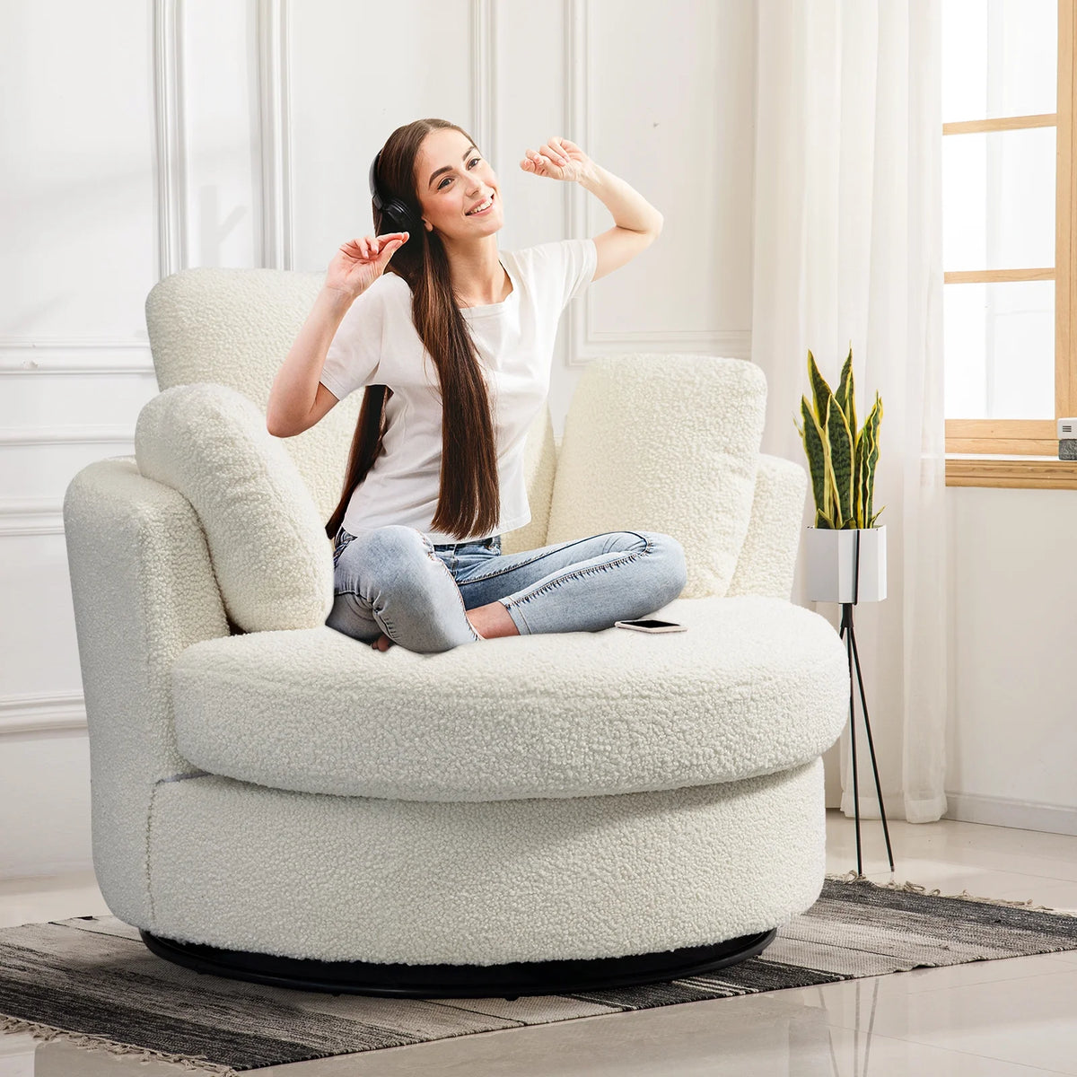 Sherpa Swivel Chair N4248