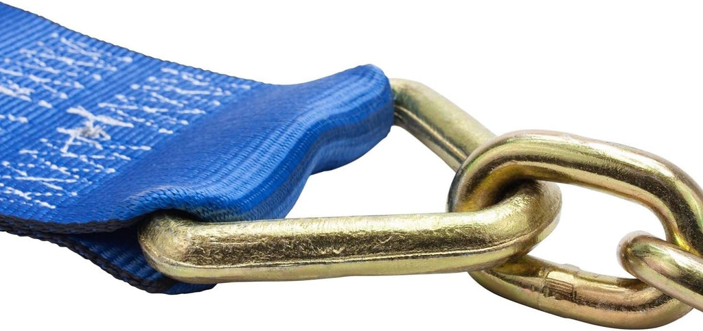 4 Pack 4 in. x 30 ft. Winch Strap with Chain Anchor R350605
