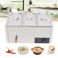 Commercial Electric Food Warmer Steam Table 3-Pan Station 850W I6364