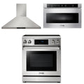 30 Electric Range, Range Hood, Microwave P636