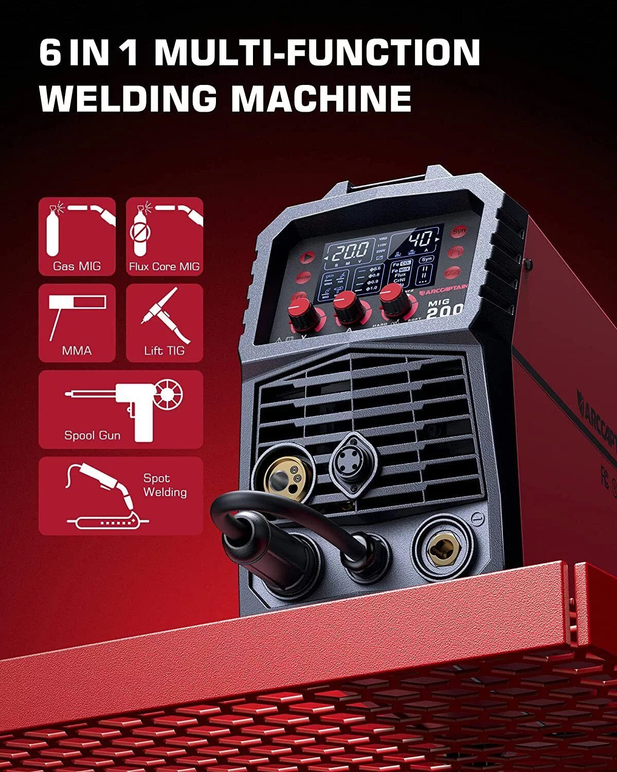 200Amp 110V/200V 6 in 1 Multi Process Welding Machine I981