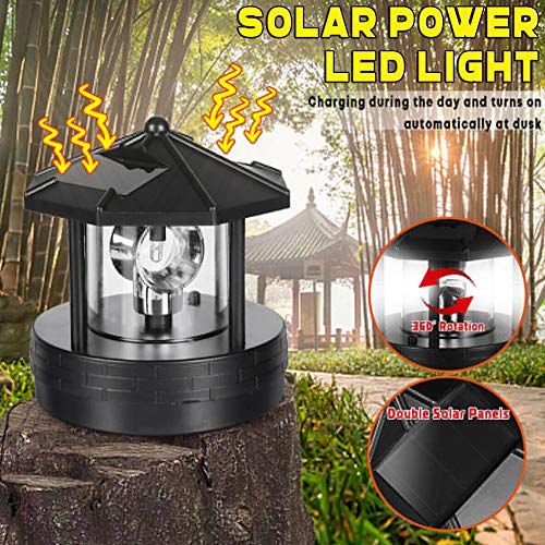 Black Rotatable Waterproof Solar Lights J6257