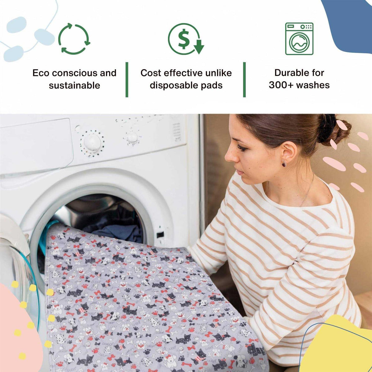 Quilted Washable Reusable Dog Pee Pads S8084