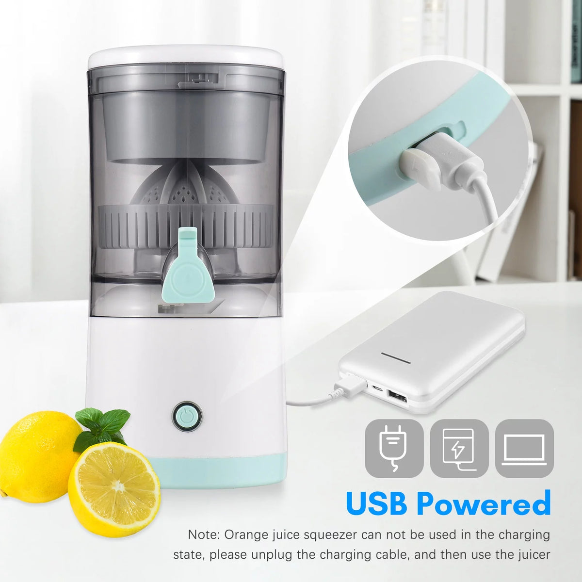Electric Orange Juice Squeezer Portable Citrus Juicer M705819