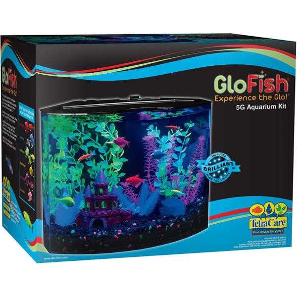 5-gallon Aquarium Fish Tank Kit with Decorations, LED Lighting, Filter and Water Conditioner I474136