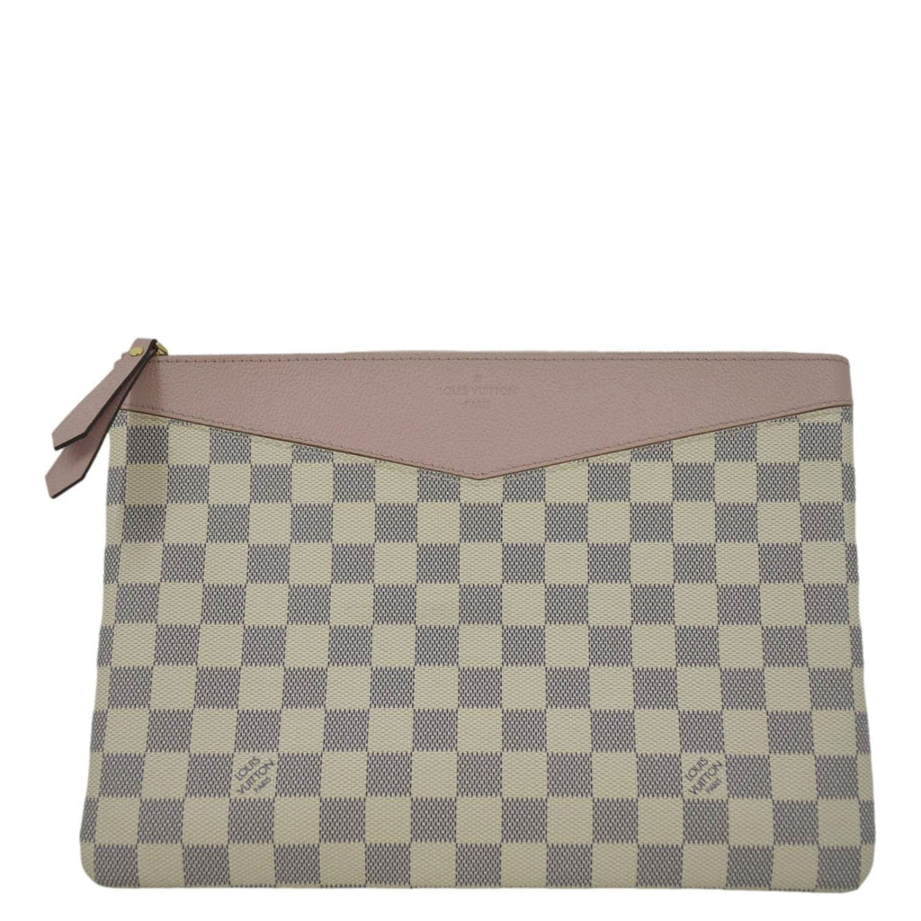 Pre-owned Damier Azur Pouch P612463