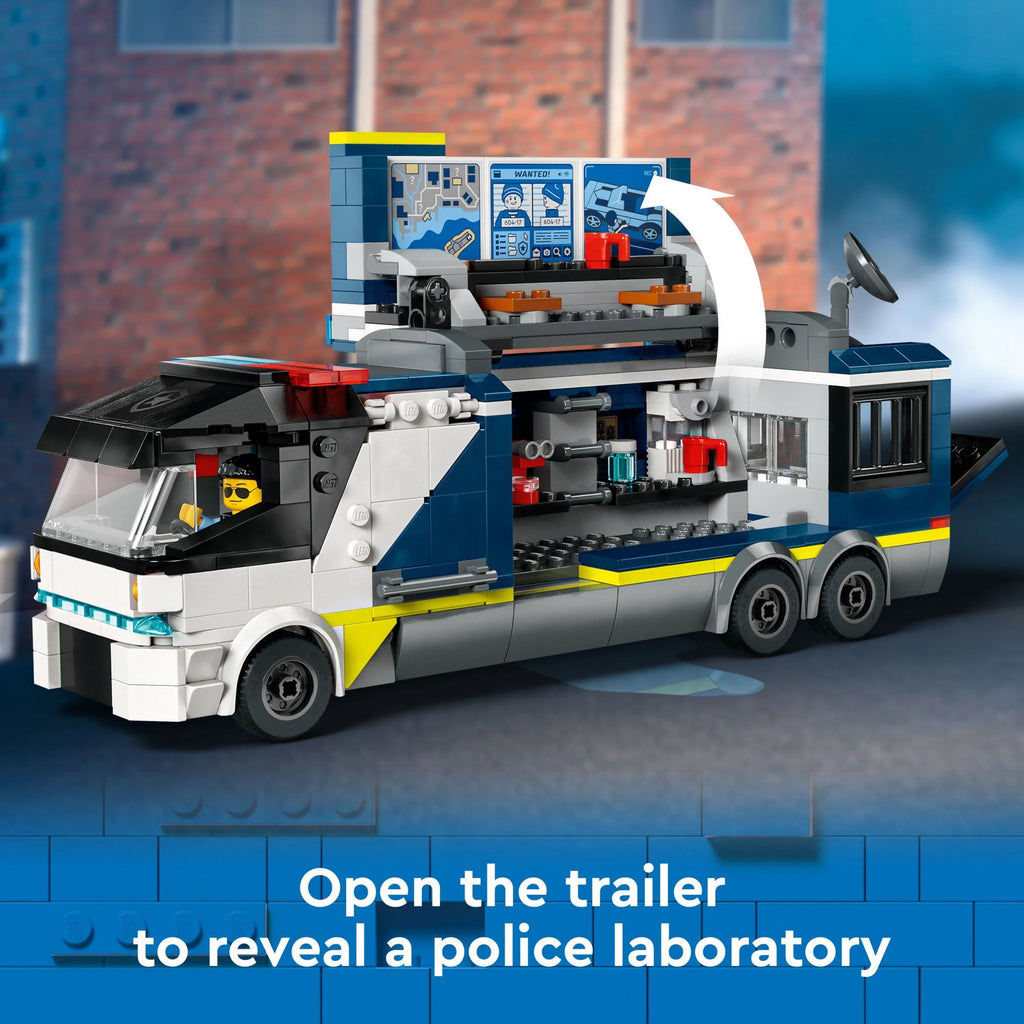 Police Truck Toy with Quad Bike and Minifigures D937