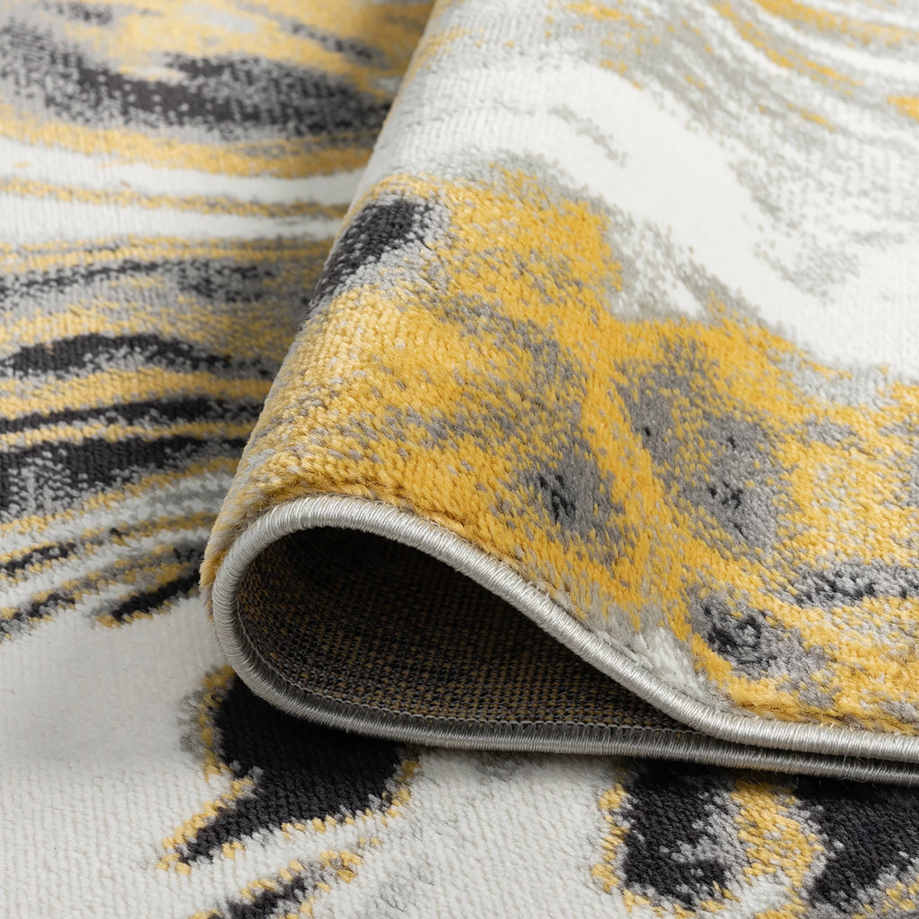 8x10 Yellow Modern Area Rug B92262