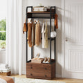 Freestanding Closet Organizer with Drawers and Shelves L24007