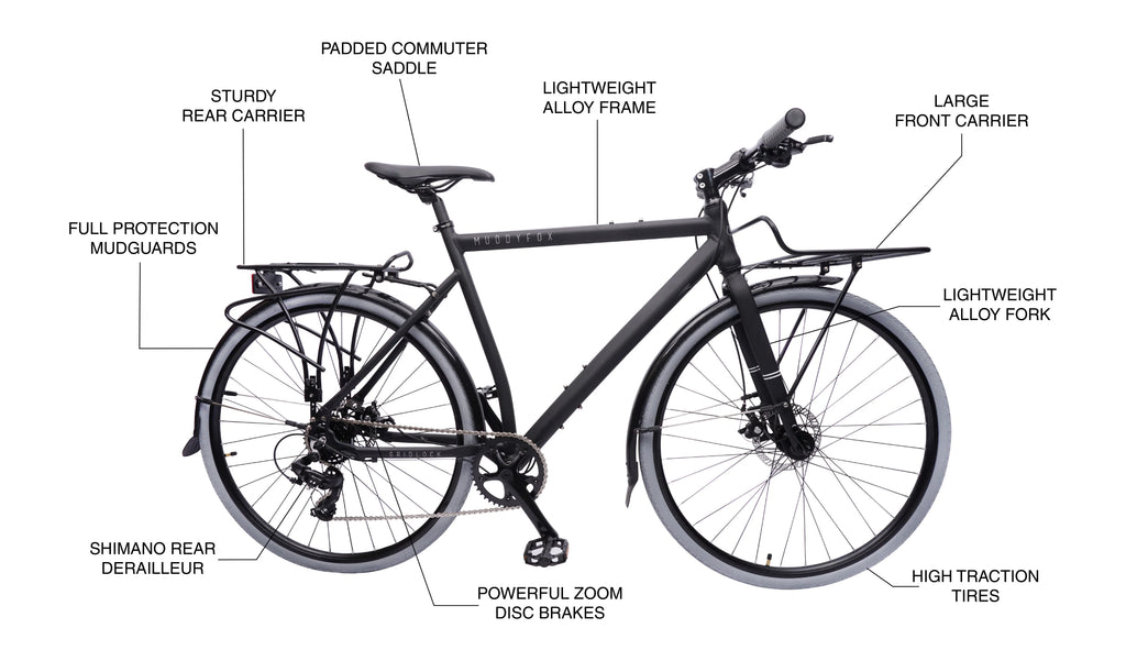Black 700c Urban Bike D969337