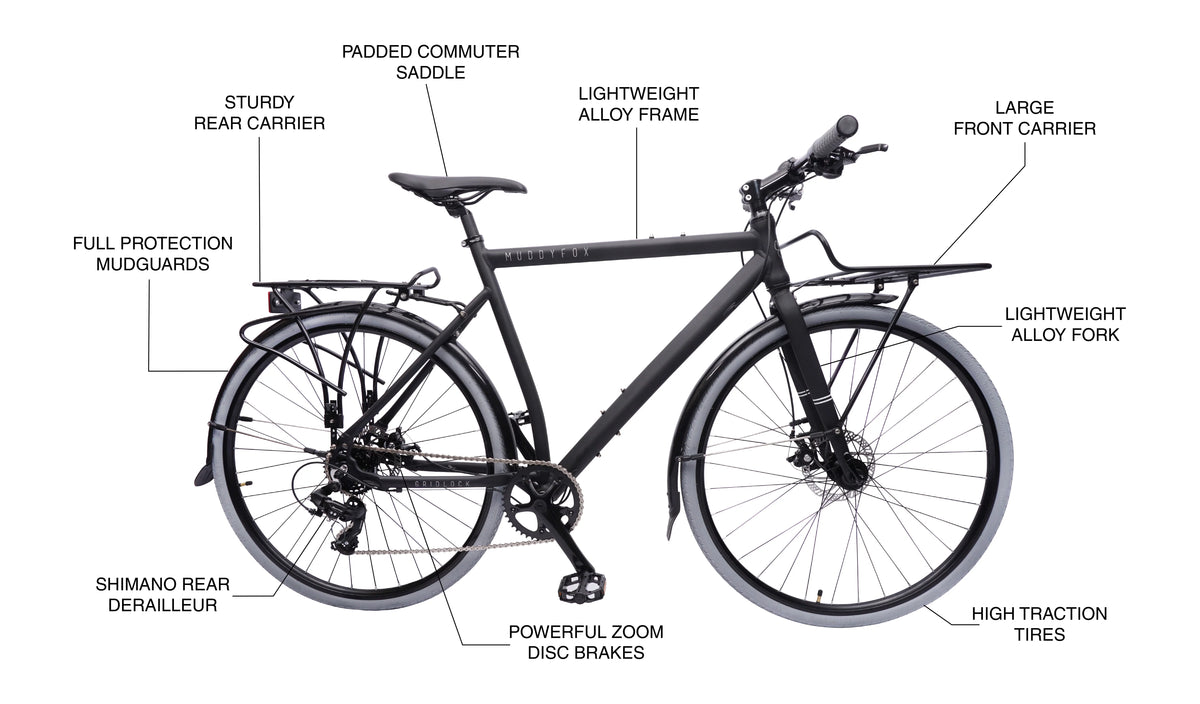 Black 700c Urban Bike D969337