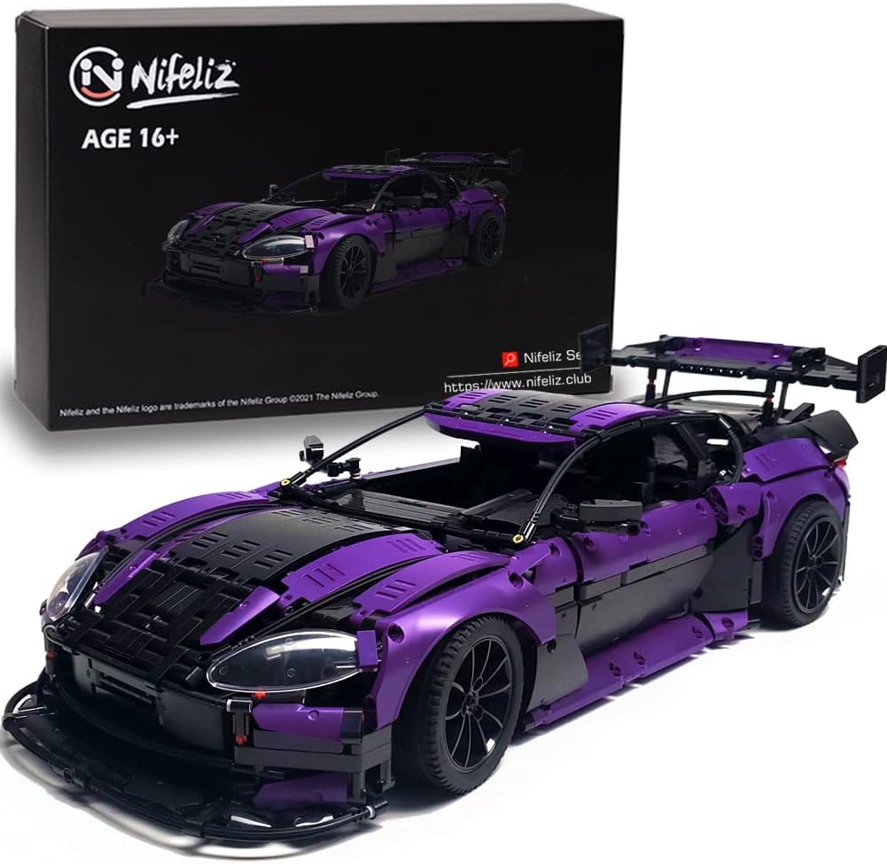 1:8 Scale Sports Car Building Blocks Model (3850 Pcs) T56381