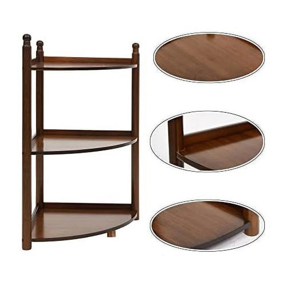 3 Tier Corner Shelf Freestanding 29 Inch Q2523