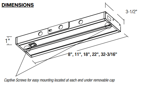 22x22 LED Undercabinet White K4632