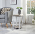 Gray Round End Table with Shelf G6518