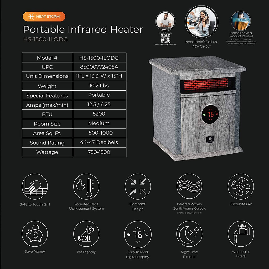 Gray Cabinet Heater E3309