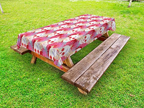 Multicolor Mexican Skull Tablecloth G8883