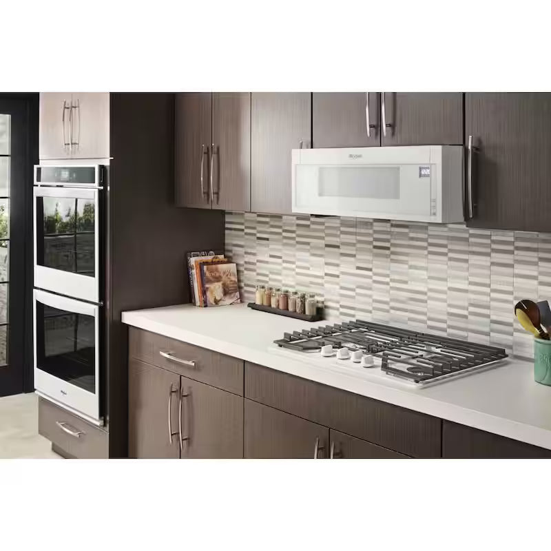 White Low Profile Microwave Hood Combination P918108